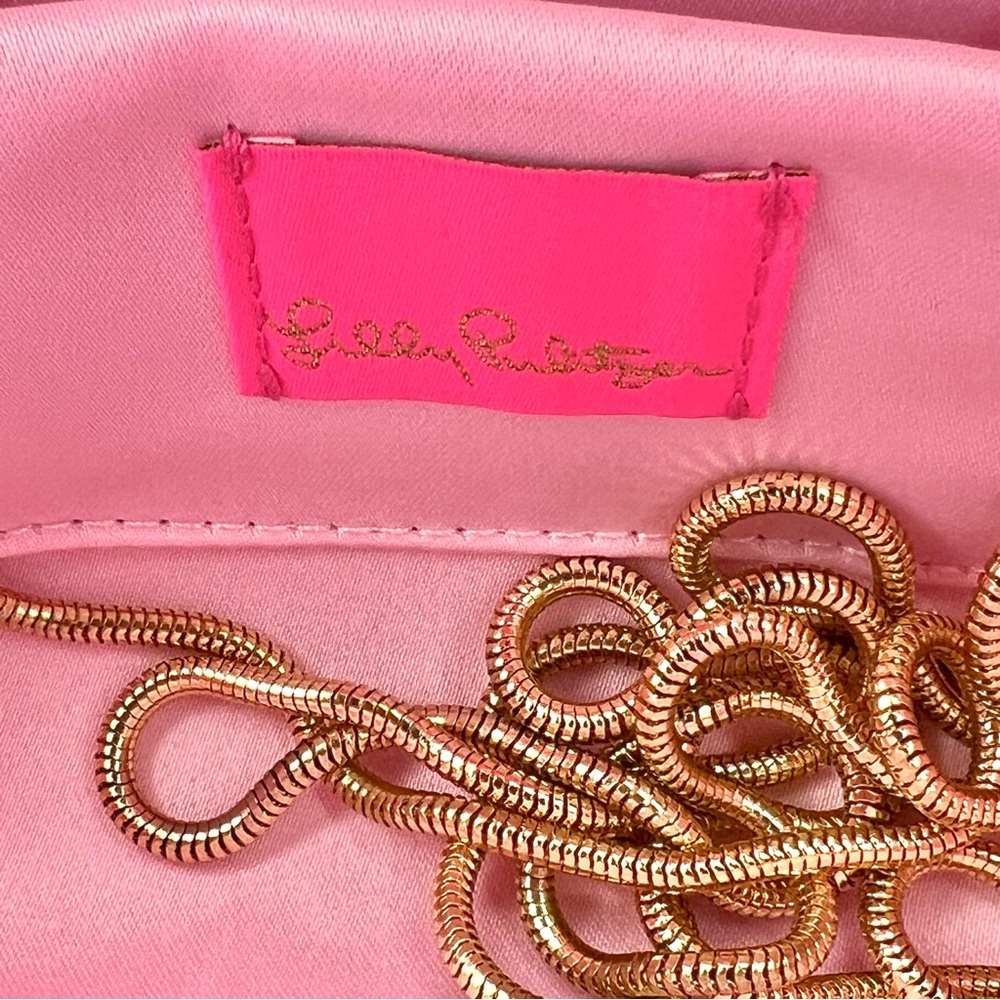 Lilly Pulitzer Catch N Keep Hard Shell Clutch Coastal Blue - Picture 8 of 15